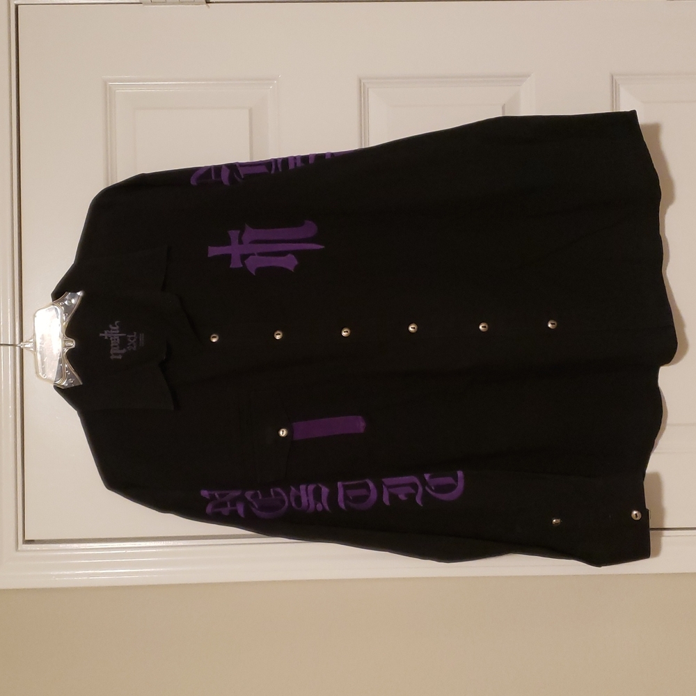 Men's Black Button Down Shirt